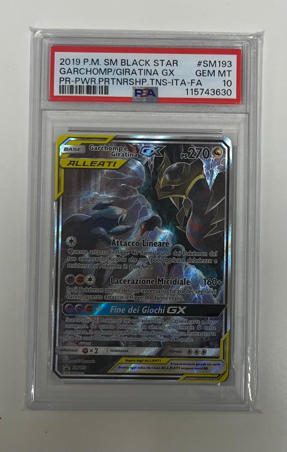 garchomp e giratina ex sm193 alleati - PSA 10- CARTA GRADATA ITA