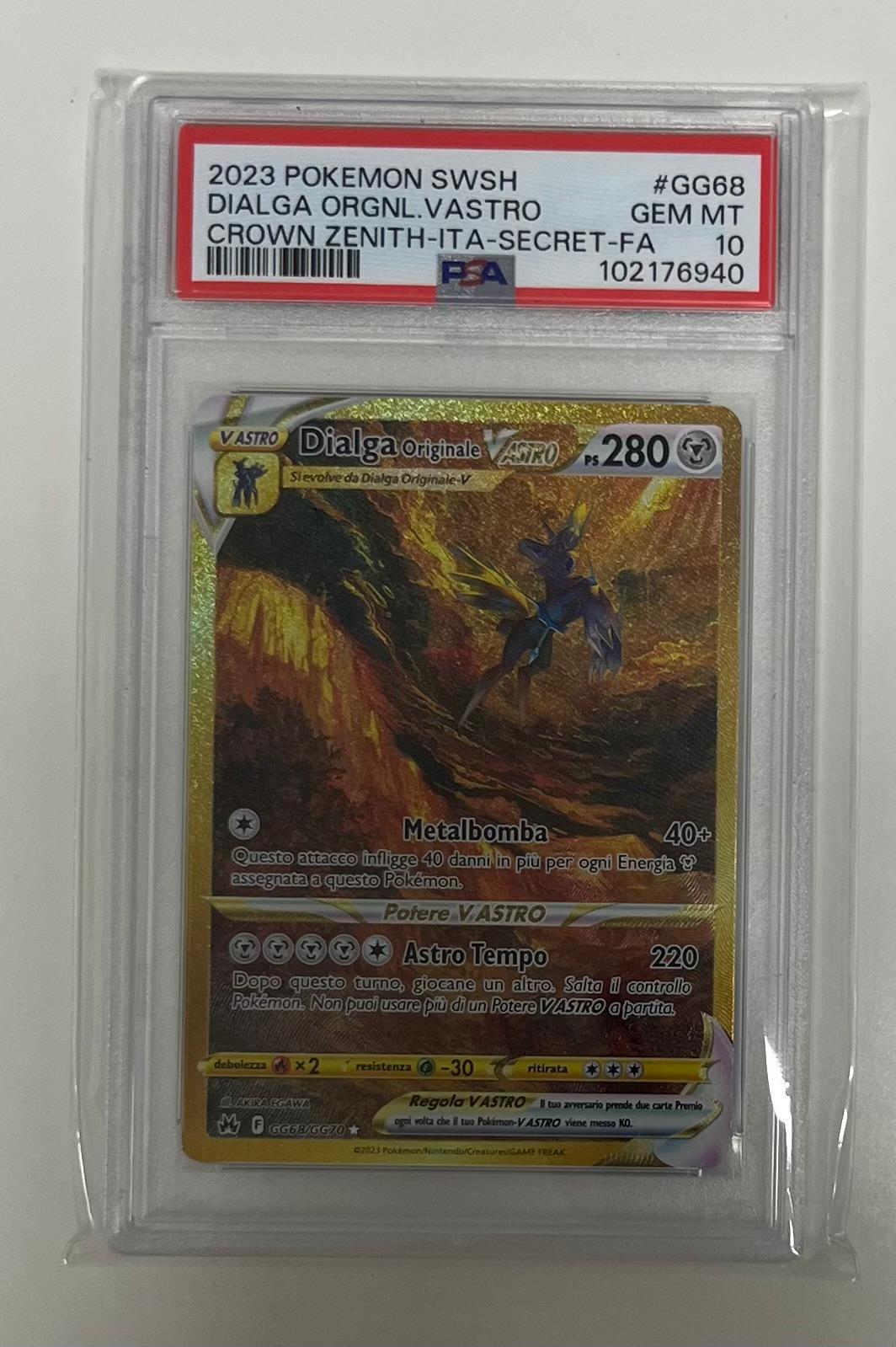 dialga vastro gg68/gg70 gold zenit - PSA 10- CARTA GRADATA ITA