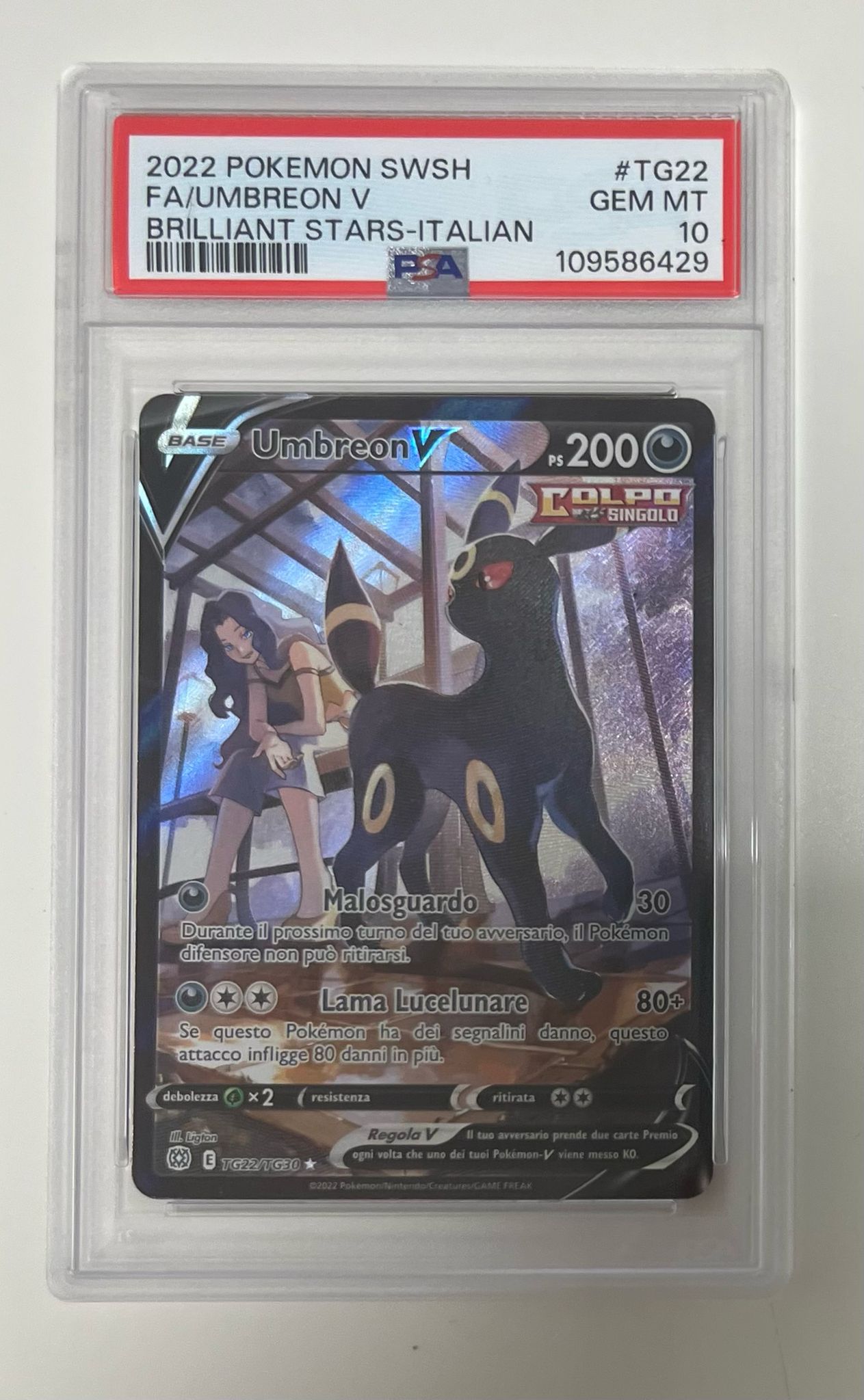 umbreon v tg22/tg30 astri lucenti - PSA 10- CARTA GRADATA ITA