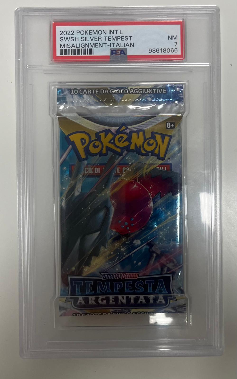 pack tempesta argentata misalignment- PSA 7- CARTA GRADATA ITA
