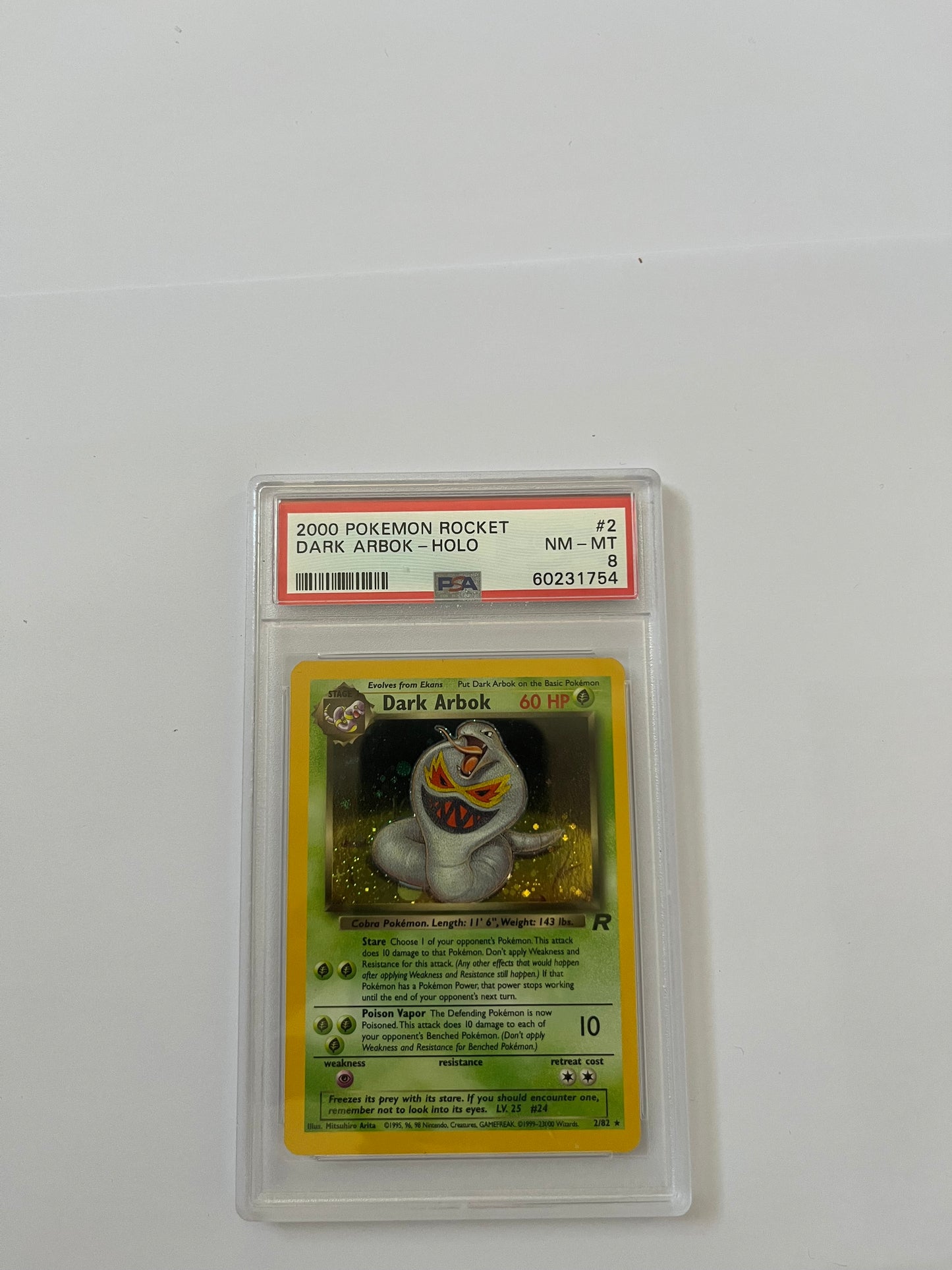 DARK ARBOK HOLO - PSA 8 - CARTA GRADATA eng