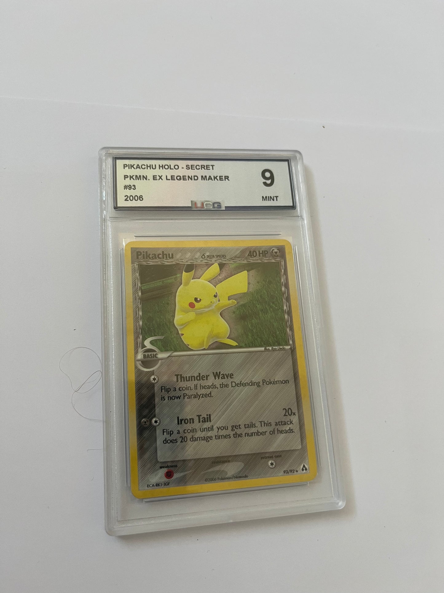 PIKACHU HOLO-SECRET GRAAD 9 Mint - CARTA GRADATA ENG