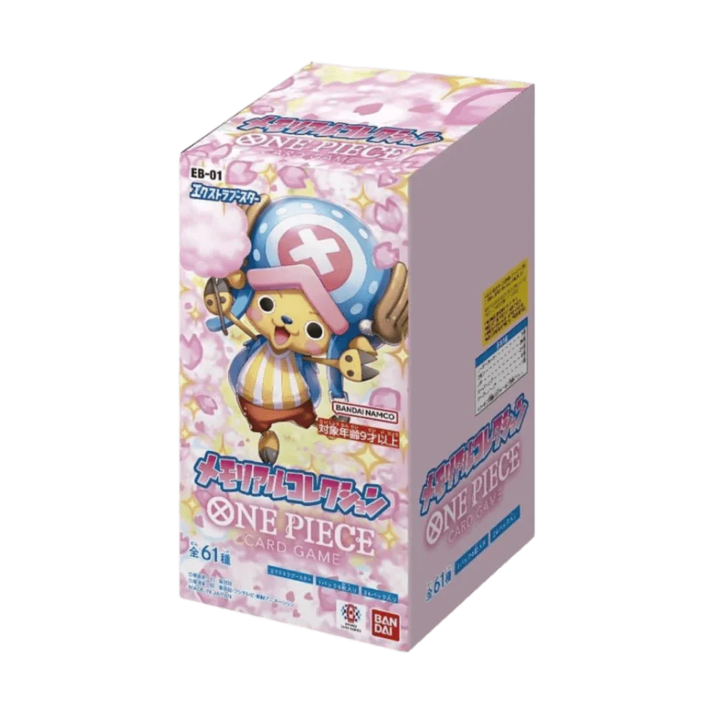 BANDAI One Piece Card Game EB01 Extra Booster Memorial Collection Booster (24 bustine) BOX JAPAN OFFICIAL