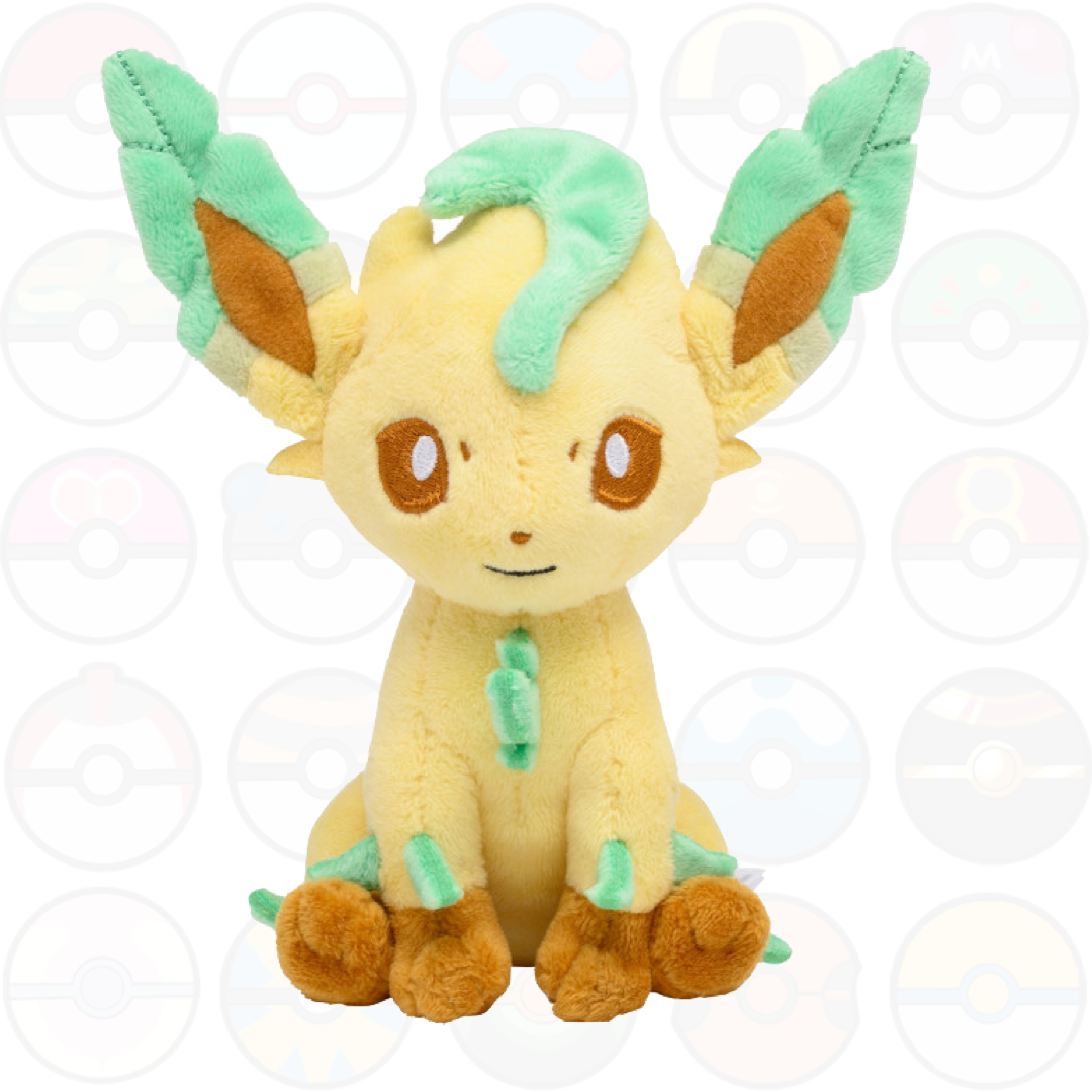 Leafeon Peluche - Pokemon FIT - Pokemon Center Giapponesi - pupazzo di Leafeon originale