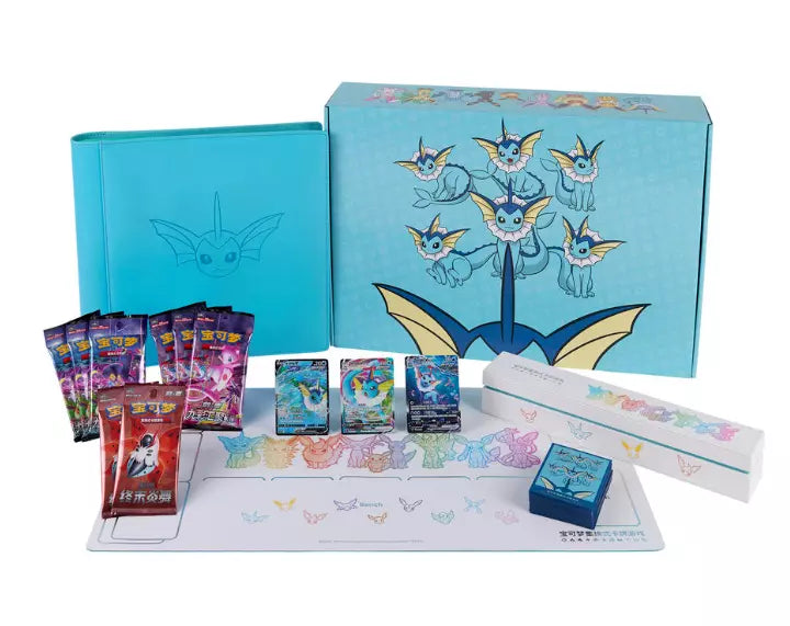 Pokemon TCG S-Chinese Eevee GX Gift Box Vaporeon
