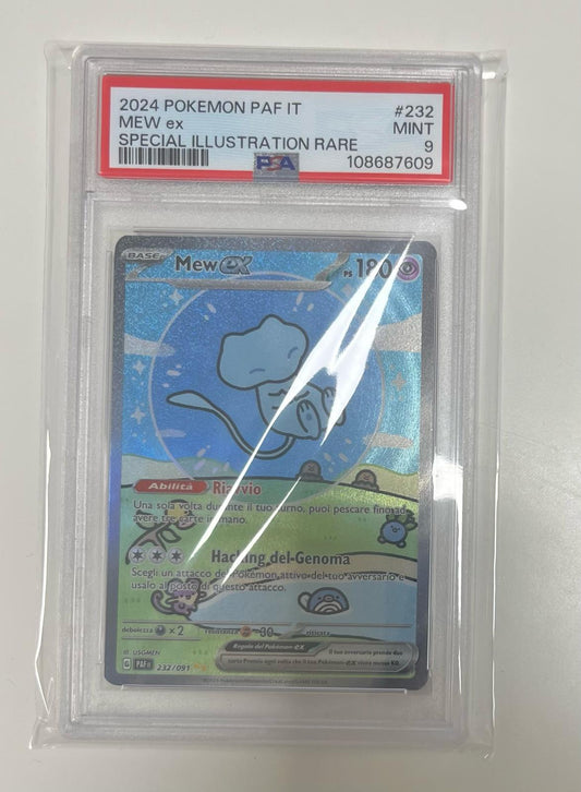MEW EX 232/91- Destino di Paldea-ITALIANO - PSA 9 - CARTA POKEMON GRADATA ITA