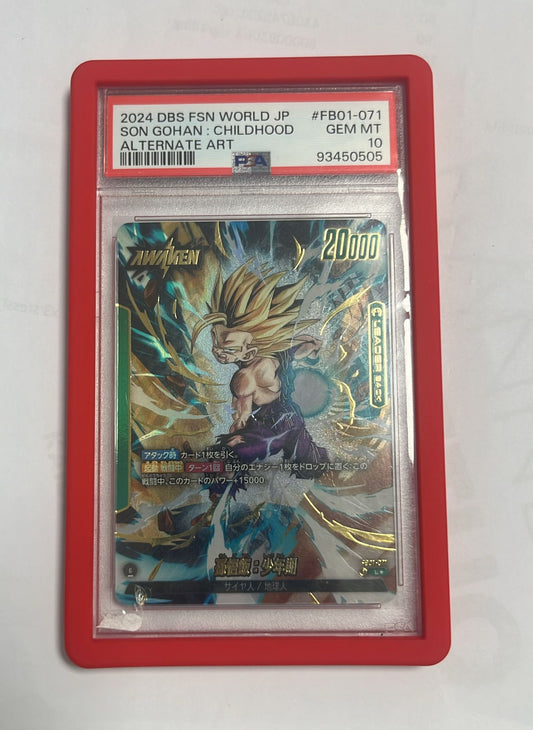 son gohan childhood alternate art  -psa 10 GEM MINT jap