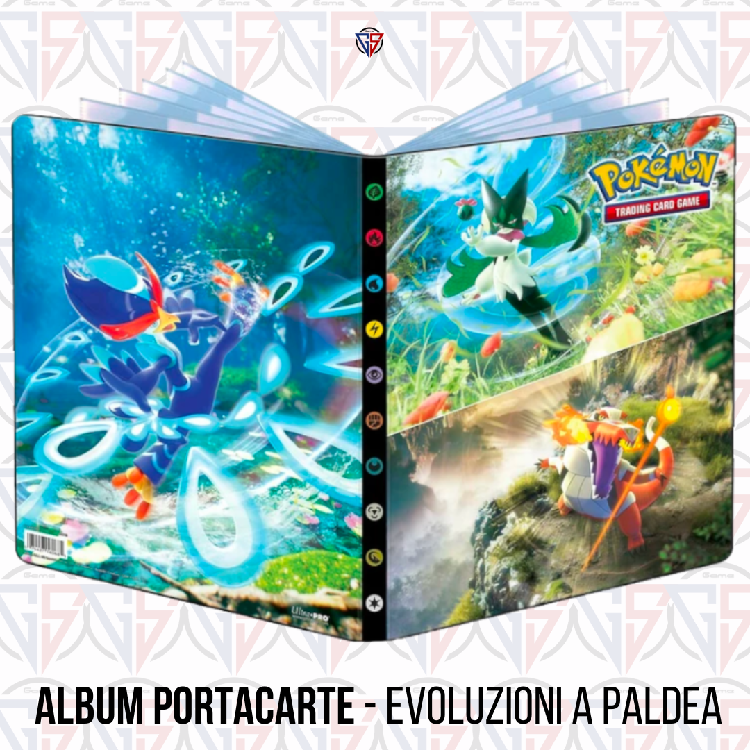 Album Portacarte – ULTRA PRO Pokemon Portfolio 9 tasche Evoluzioni di Paldea