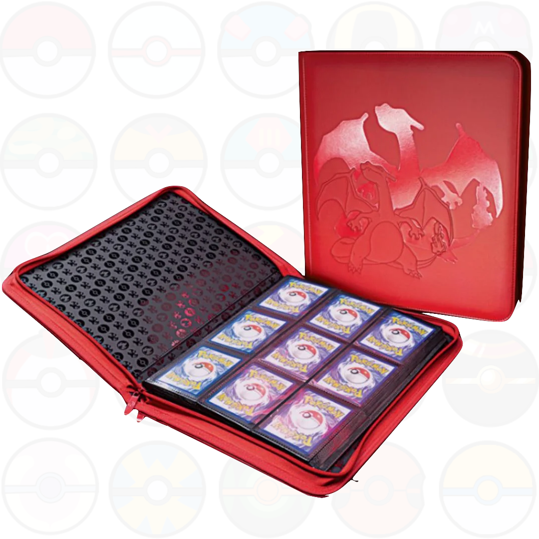 Album Portacarte di Charizard – Accessori ULTRA PRO per Pokemon - 9 o 16 tasche per pagina- Charizard