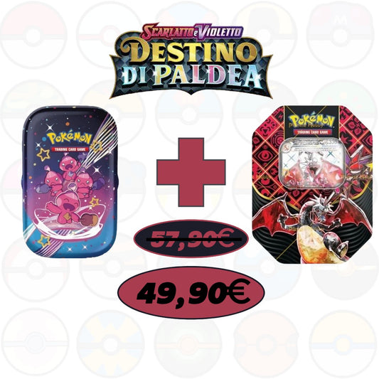 BUNDLE-Destino di Paldea-Tin Charizard + Mintin