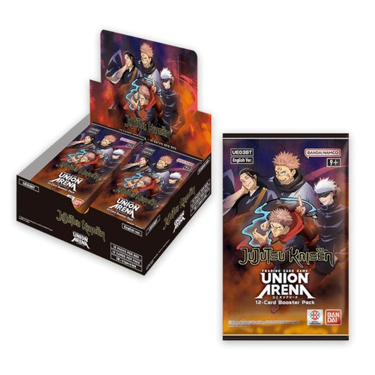 Bandai UNION ARENA Booster Pack, Jujutsu Kaisen  english version 1 Box (16 pacchetti)