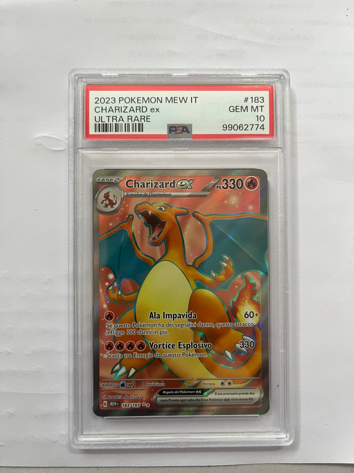 Charizard F.A art 151 - ITALIANO - PSA 10 - CARTA POKEMON GRADATA ITA