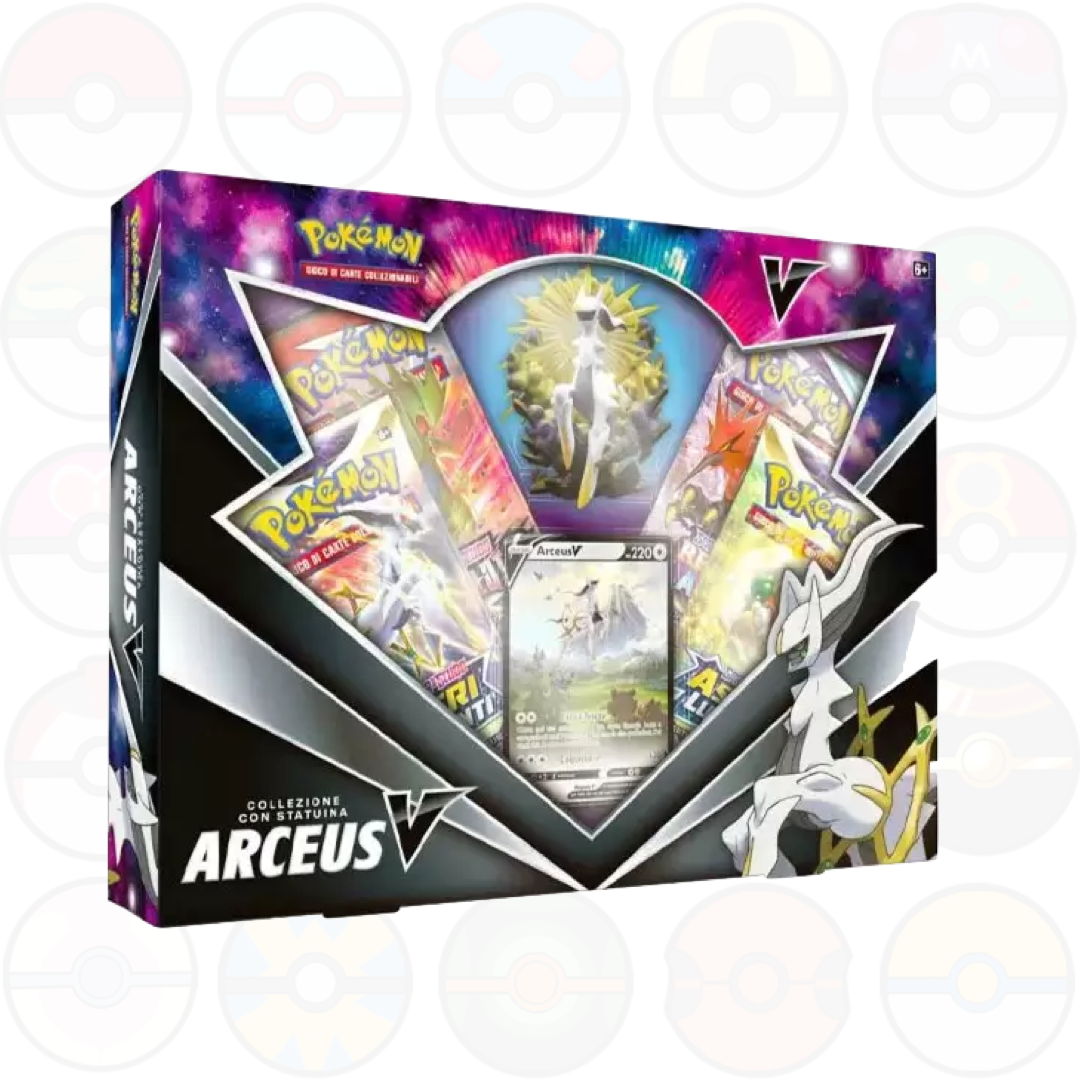 Collezione Arceus V (4 bustine ITA con bustine di Astri Lucenti, Regno Glaciale e Stili di Lotta)