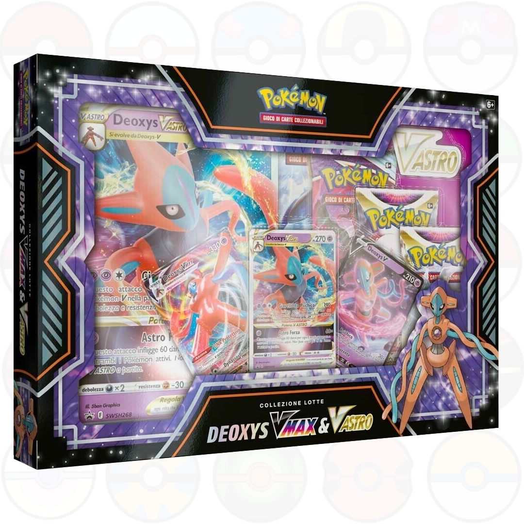 Collezione Deoxys Vmax (4 bustine ITA con bustine di Regno Glaciale, Origine Perduta)