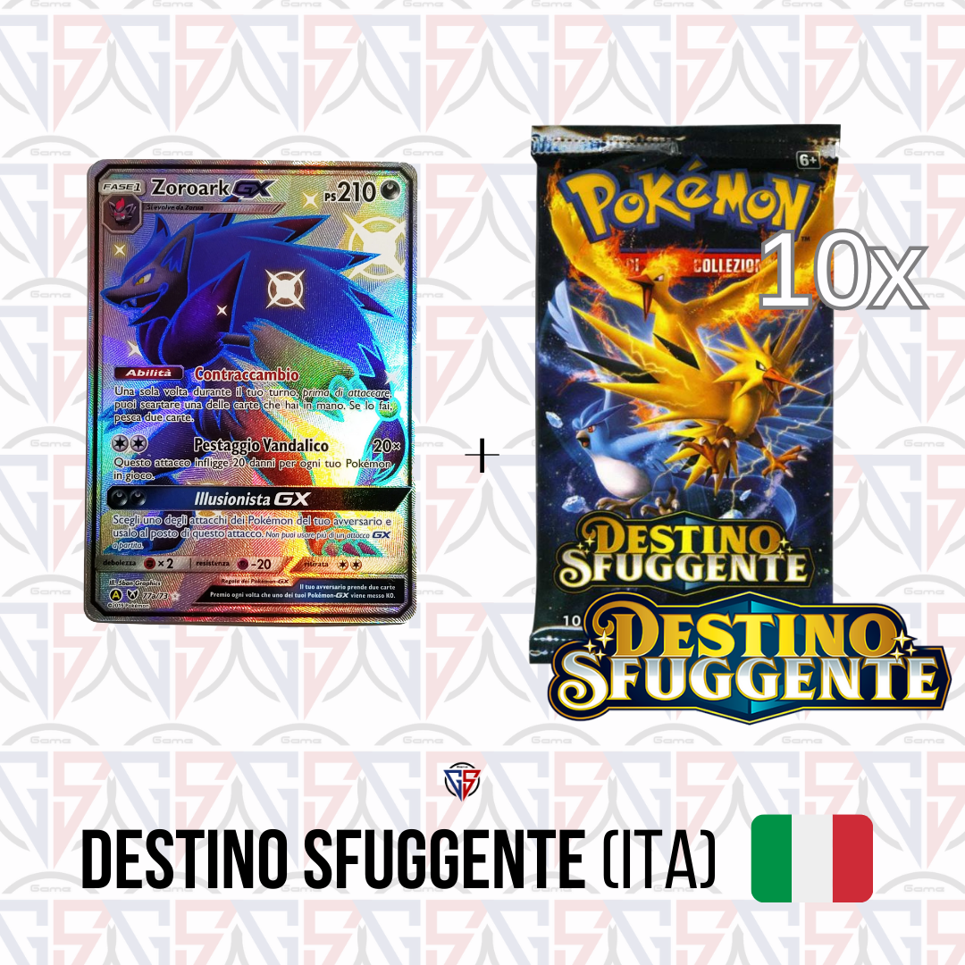 Collezione Mega Ball Destino Sfuggente Zoroark GX (10 bustine ITA)