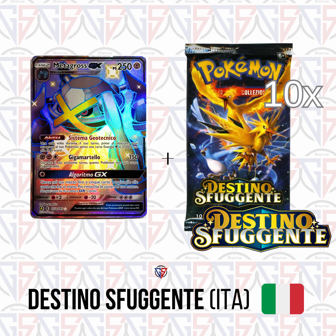 Collezione Ultra Ball Destino Sfuggente Metagross GX (10 bustine ITA)