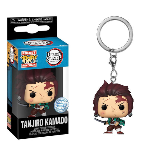 FUNKO POP TANJIRO KAMADO-DEMON SLAYER-KEYCHAIN