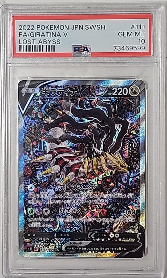 Giratina V #111 - LOST ABISS JAP - 2022 - PSA 10 GEM MINT - CARTA GRADATA JAP