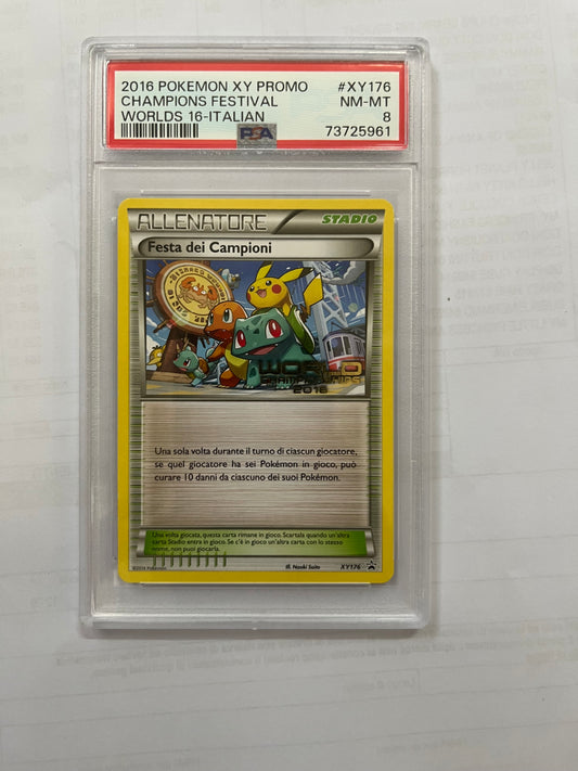 CHAMPIONS FESTIVAL - PSA 8 - CARTA GRADATA ITA