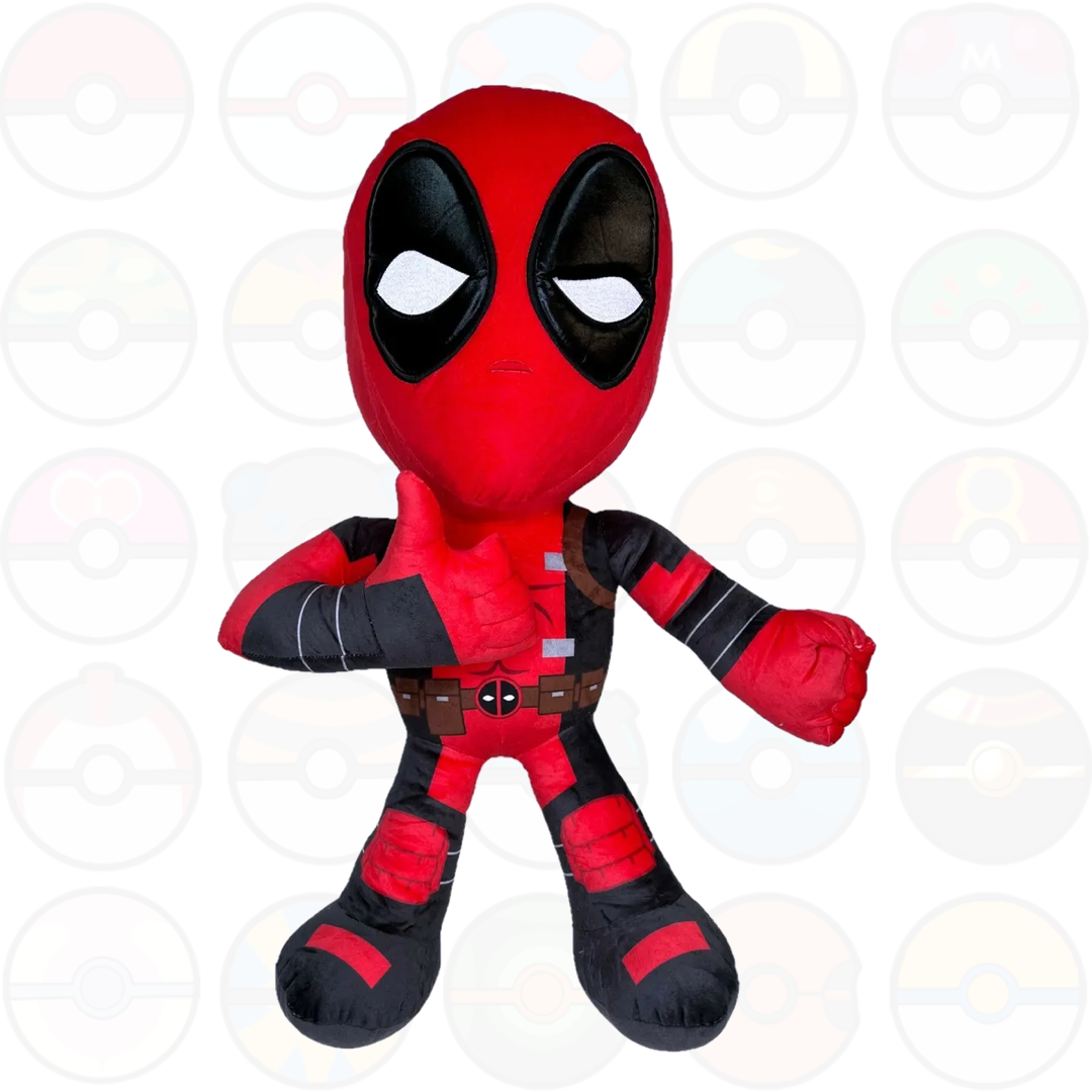 Marvel - Peluche Deadpool - Postura OK 32 cm - Super Morbido - Pupazzo Deadpool Originale