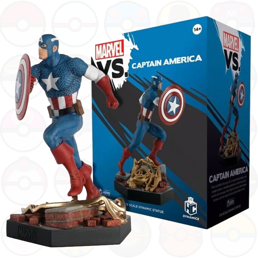 Marvel VS Figurine Captain America 1:16 Dynamic Figure Eaglemoss Hero Collector