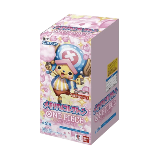 BANDAI One Piece Card Game EB01 Extra Booster Memorial Collection Booster (24 bustine) BOX JAPAN OFFICIAL
