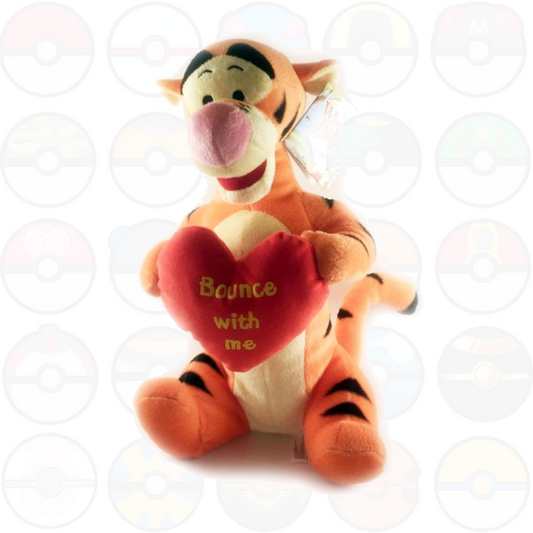 Peluche Disney Winnie The Pooh - Tigro con Cuore - 30cm - Pupazzo Disney Originale