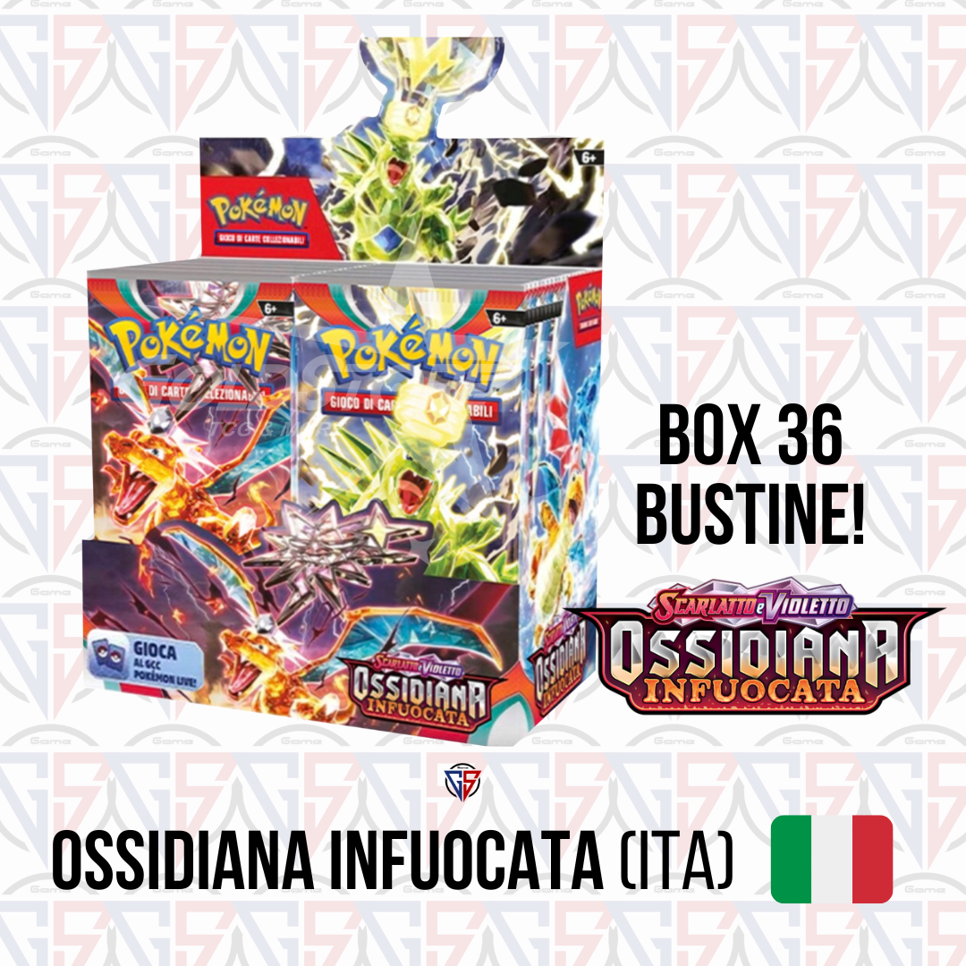 Scarlatto e Violetto - Ossidiana Infuocata box display da 36 bustine (ITA) - Pokemon ITA