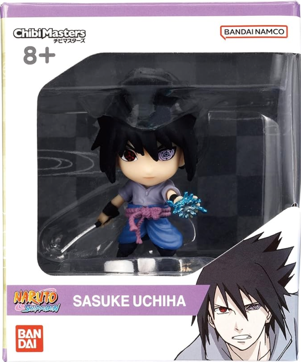 BANDAI - Naruto, Ninja Chibi Masters Sasuke Uchiha Figure