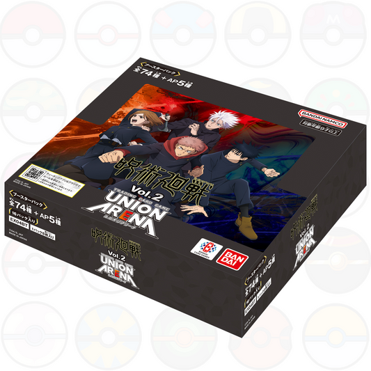 Bandai UNION ARENA Booster Pack, Jujutsu Kaisen Vol.2 [EX04BT] 1 Box (16 pacchetti)