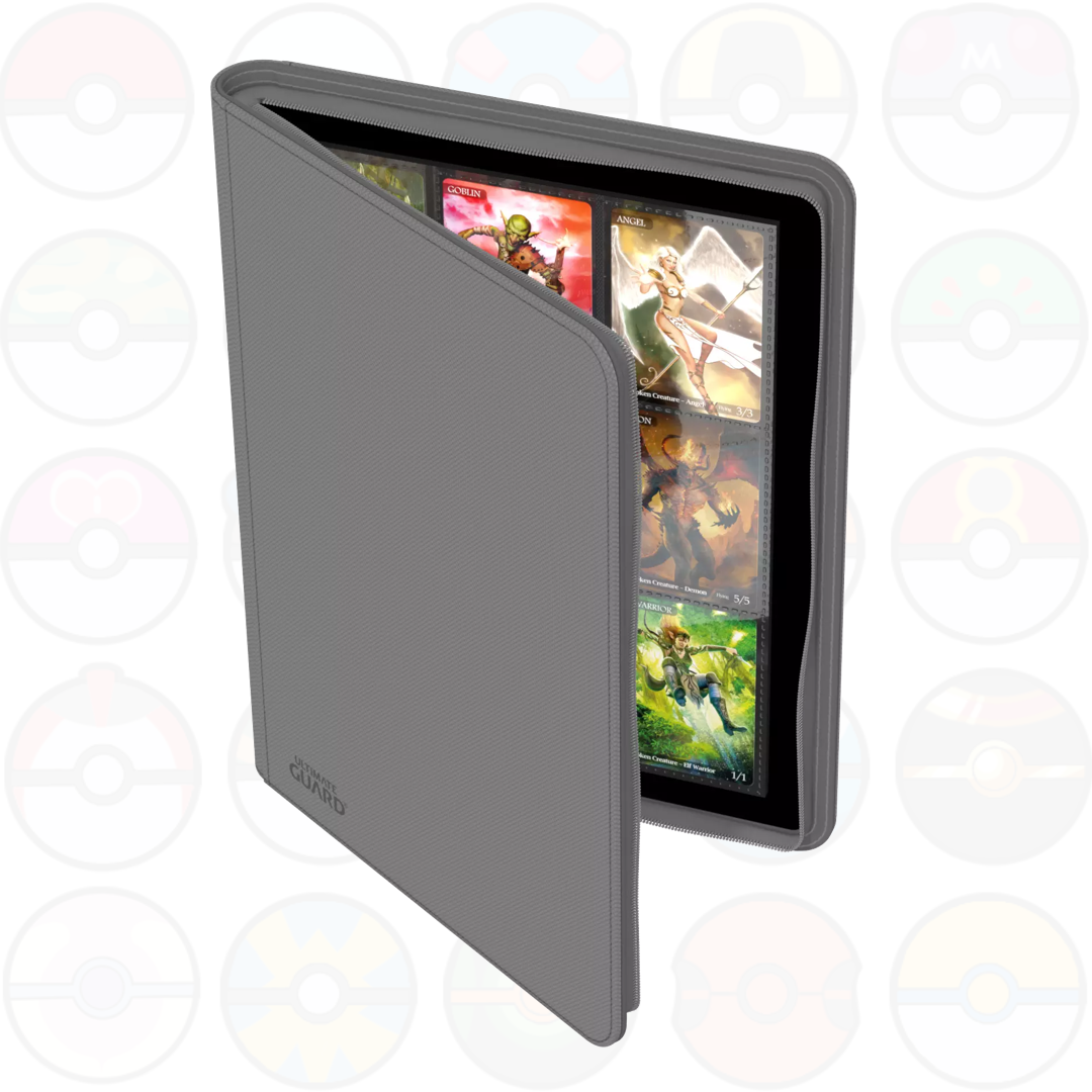 Ultimate Guard Zipfolio 360 - 18 Pocket XenoSkin Grigio - Accessori Carte Collezionabili
