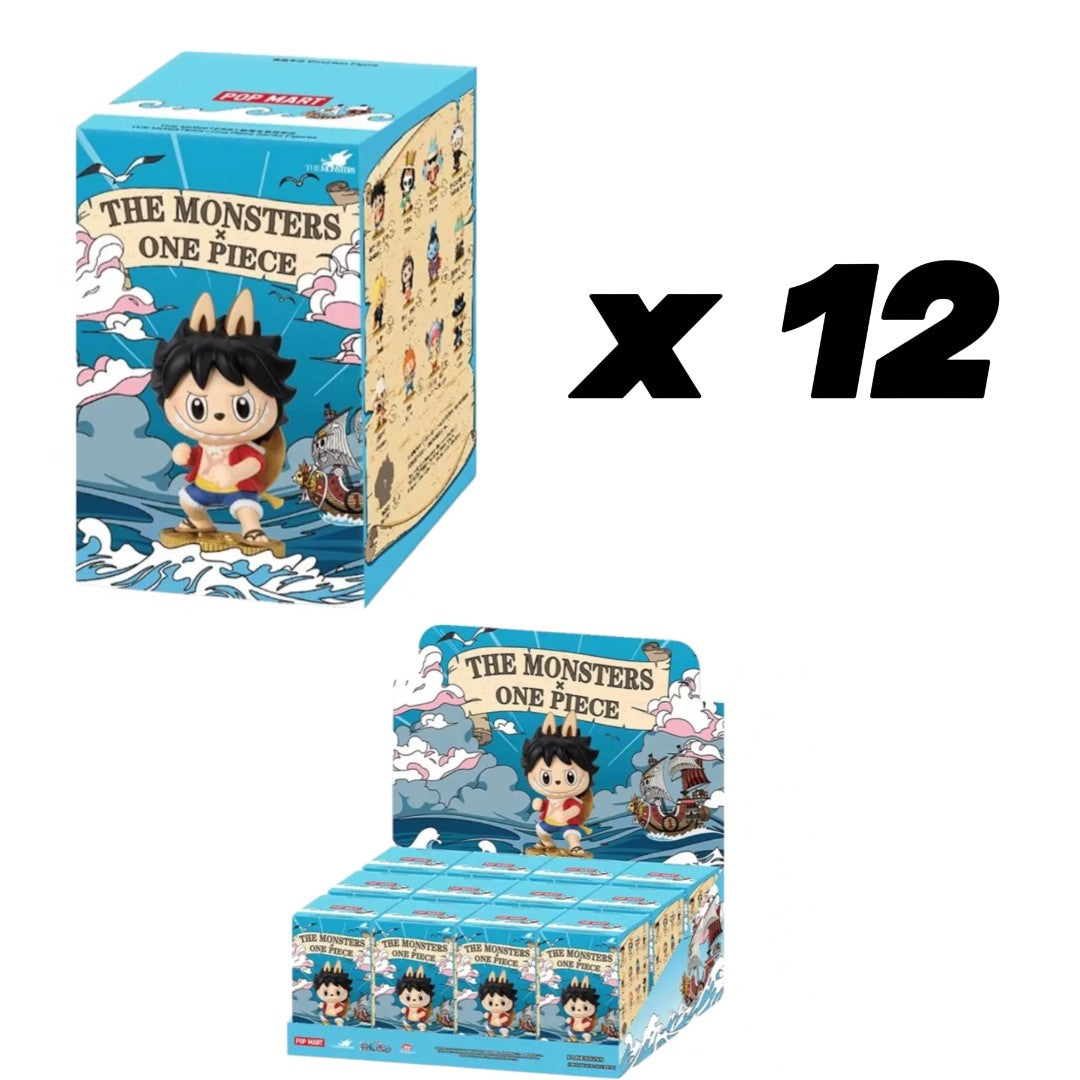 CASE X 12 PEZZI-Pop Mart Labubu The Monsters x One Piece Series
