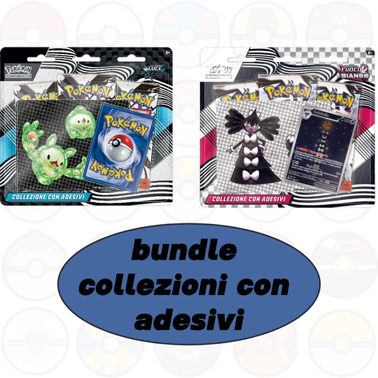 Bundle collezioni con adesivi-1 luce nera-1 fuoco bianco ITA (preordine)