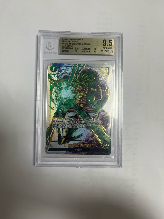 GIGANTIC METEOR #FS03-15 - 2024 FUSION WORLD - BLAZING AURA - ALT ART C - BGS 9,5 ENG