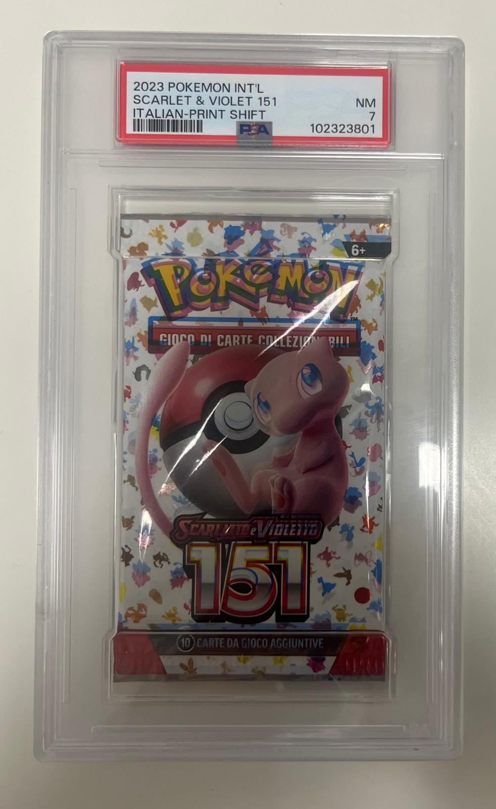 pack 151 print shift - PSA 7- CARTA GRADATA ITA