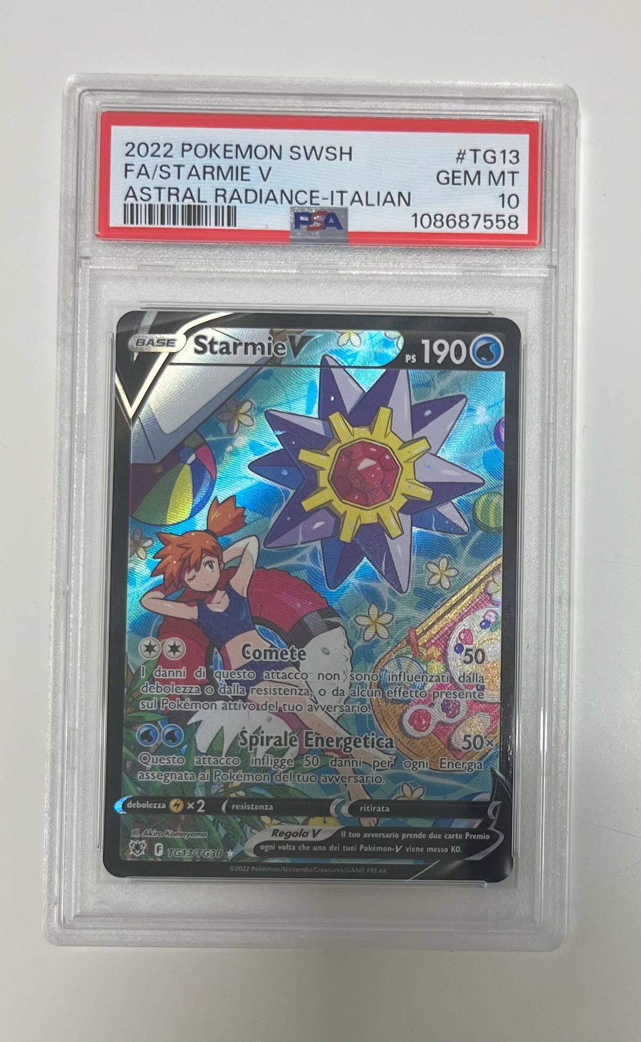 starmie v tg13/tg30 astri lucenti - PSA 10- CARTA GRADATA ITA
