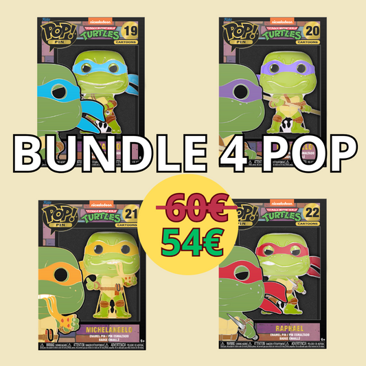 POP! Pin: Teenage Mutant Ninja Turtles BUNDLE 4 POP! Pin #19 #20 #21 #22